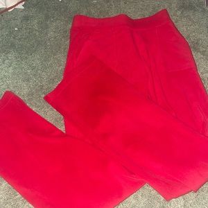 Red juicy couture velour pants